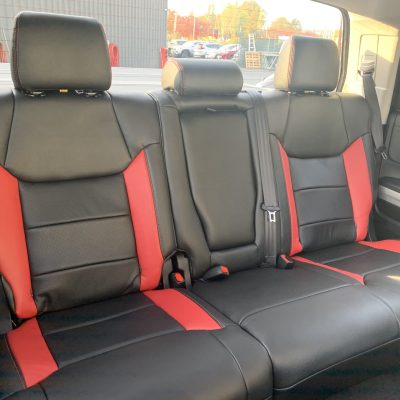 2021 Toyota Tundra Katzkin Leather Red Wings 3