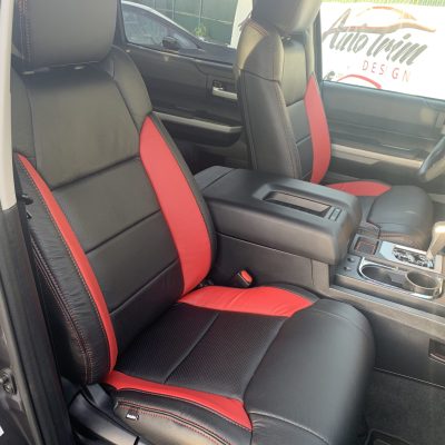 2021 Toyota Tundra Katzkin leather Red Wings 2